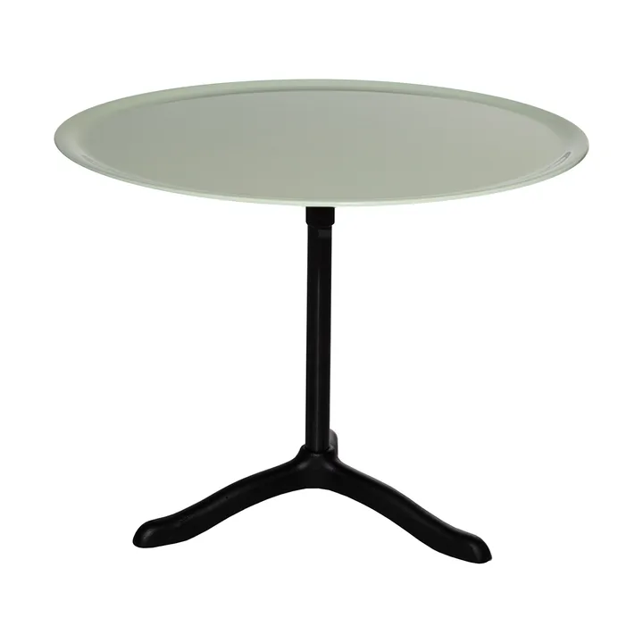 Cassis coffee table Ø47 cm - Black anodized aluminum-surf green - Källemo