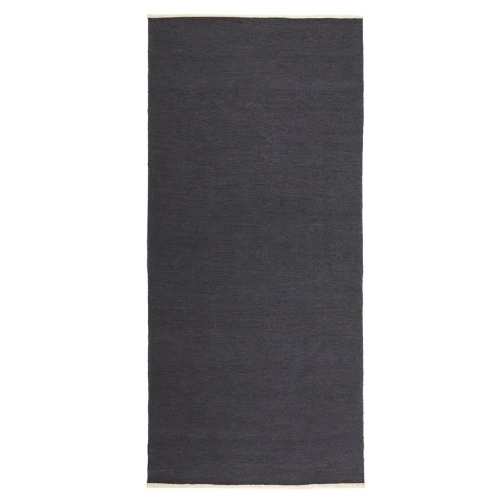Allium hallway carpet 80 x 250 cm - Nearly black - Kateha