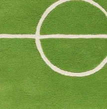 Football rug - green 120x180 cm - Kateha