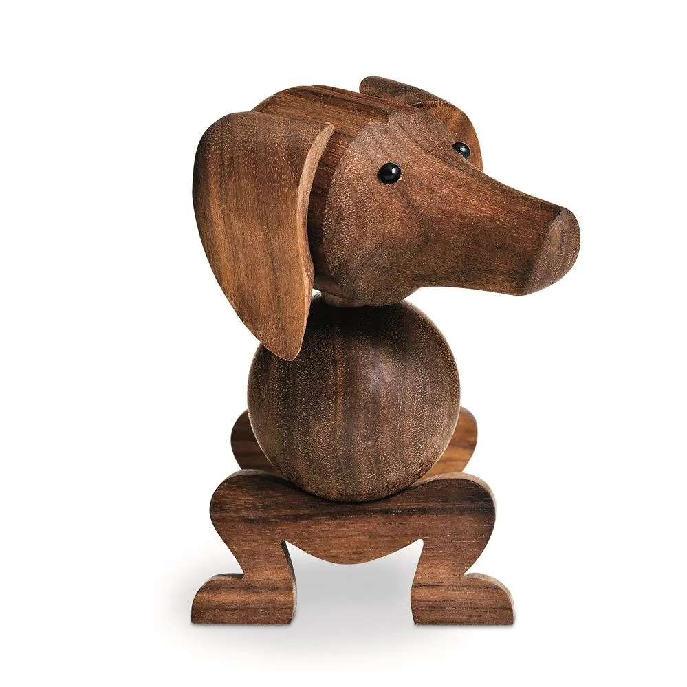 Kay Bojesen dog 18,5 cm, Walnut Kay Bojesen Denmark
