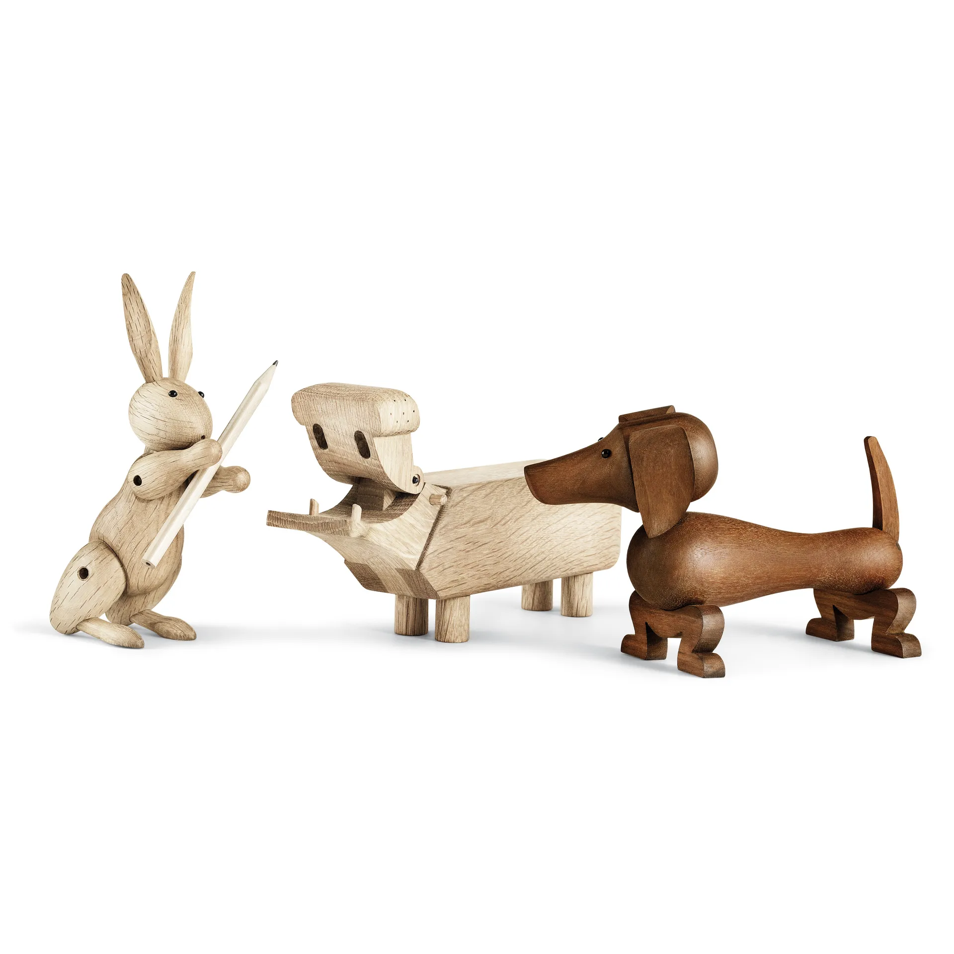 Kay Bojesen dog 18,5 cm, Walnut Kay Bojesen Denmark