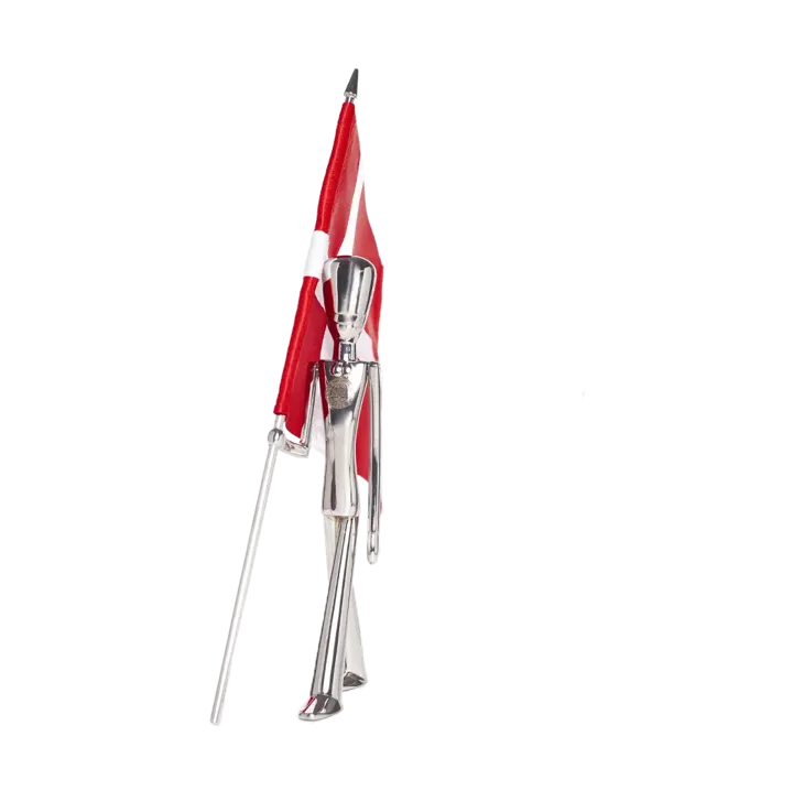 Royal Guard x DBU figurine 18 cm - Polished steel - Kay Bojesen