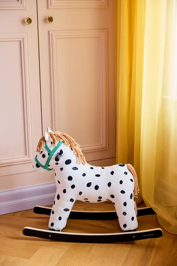 Pippi rocking horse - White-black - Kid's Concept