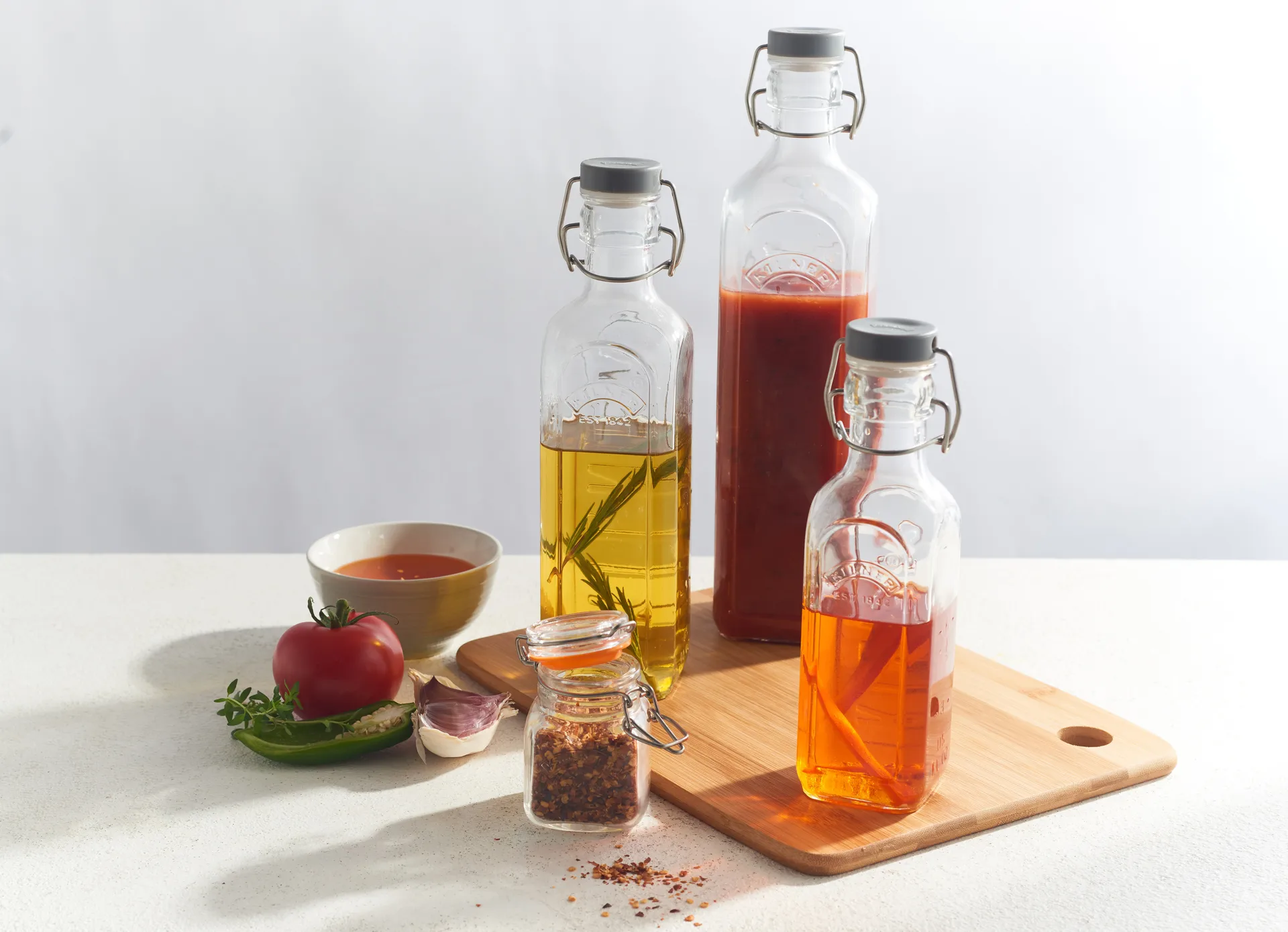 Kilner bottle with swing top, Clear, 0.6 L Kilner