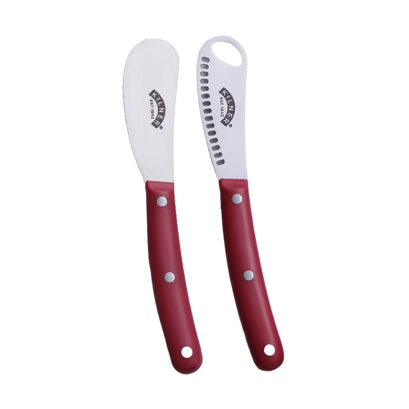 Kilner butter knife set, Red-stainless steel Kilner