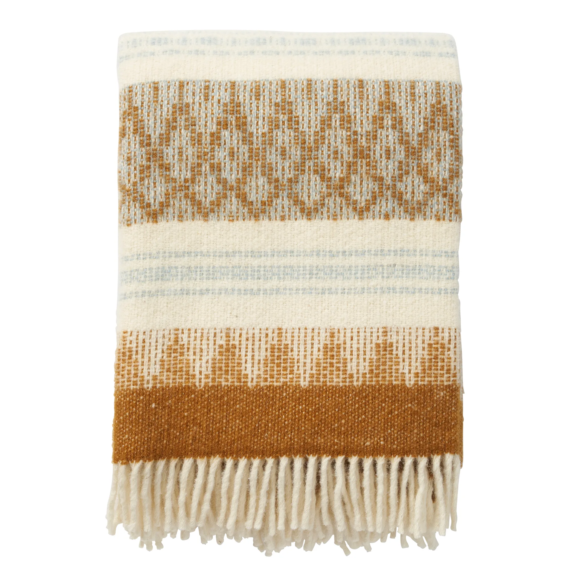 Freja wool throw, Amber Klippan Yllefabrik