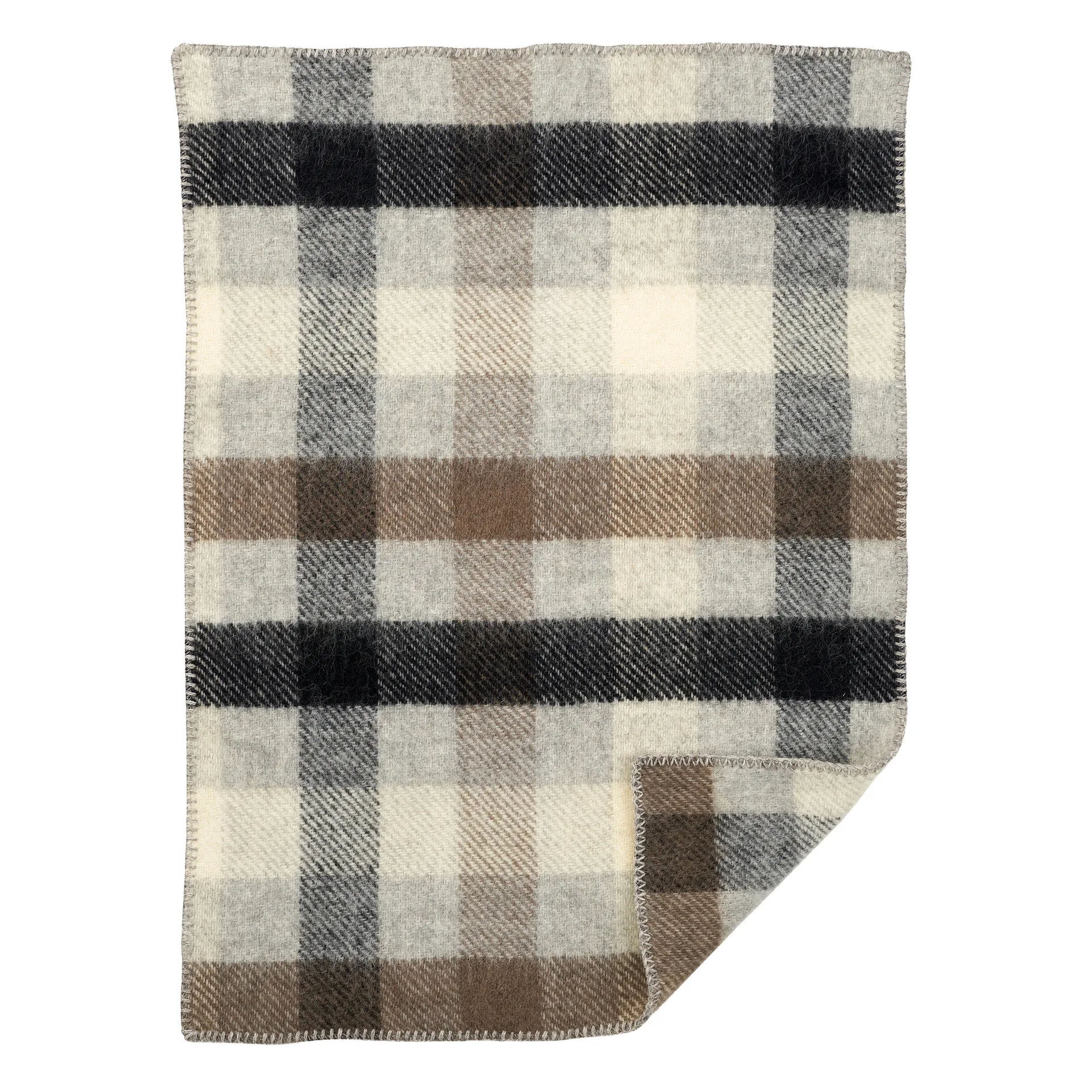 Gotland baby blanket 65x90 cm, multi grey Klippan Yllefabrik