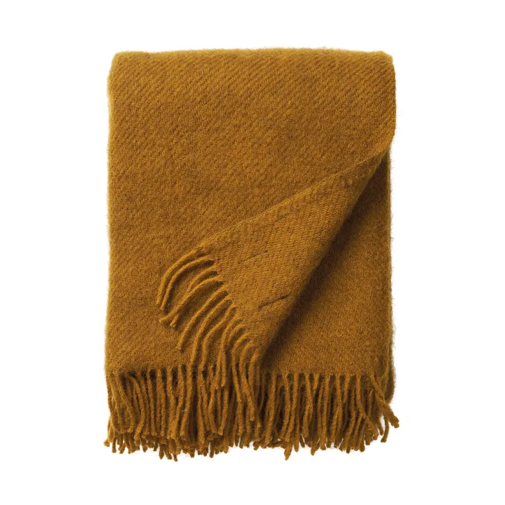Gotland wool throw 130x200 cm - Brown - Klippan Yllefabrik