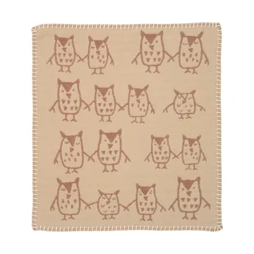 Hand in hand comforter 34x40 cm - Taupe - Klippan Yllefabrik