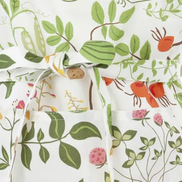 Leksand apron - white - Klippan Yllefabrik