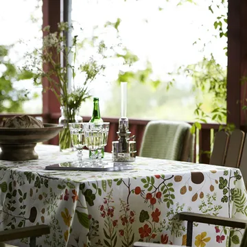 Leksand fabric - white - Klippan Yllefabrik