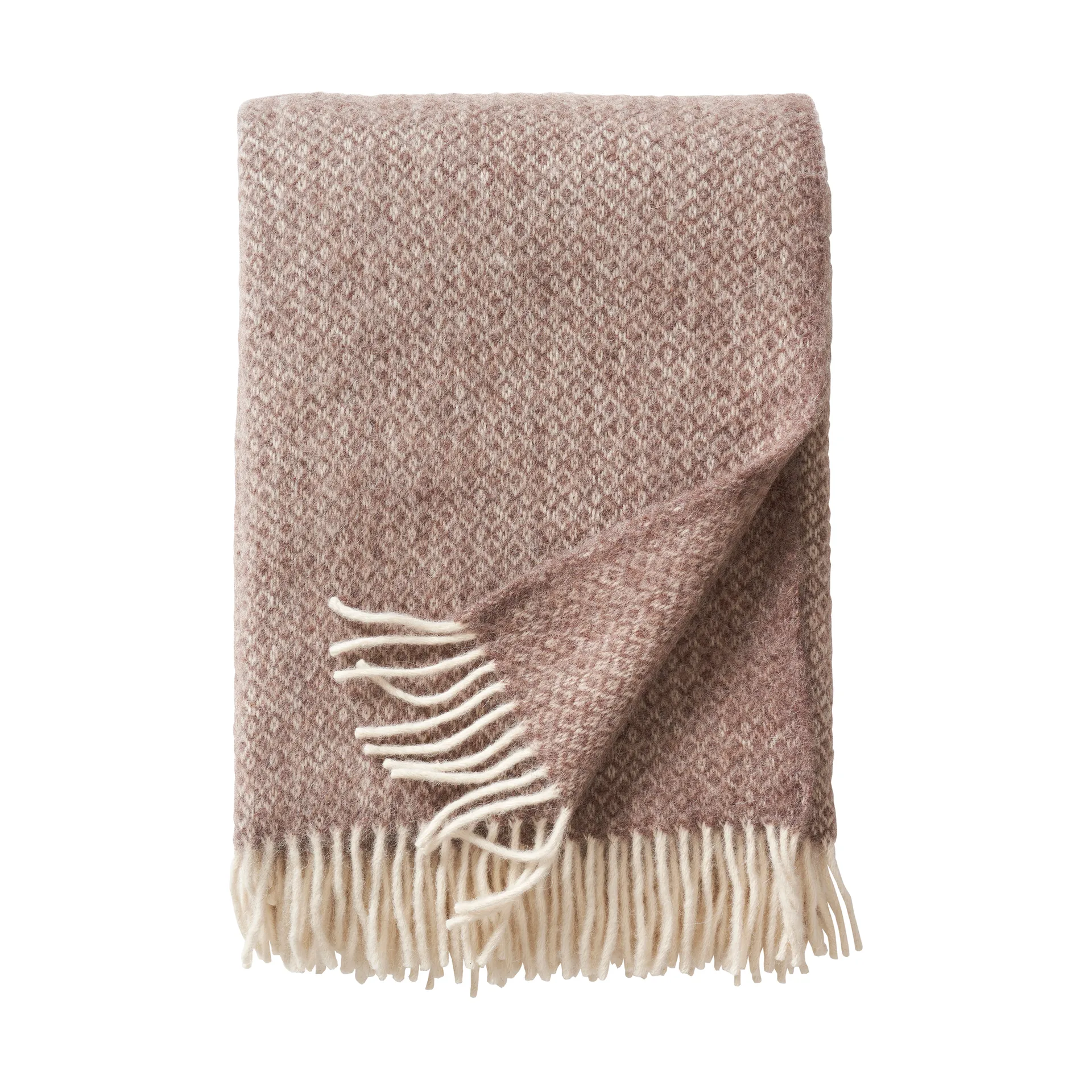 Lima wool throw 130x200 cm, Sand Klippan Yllefabrik