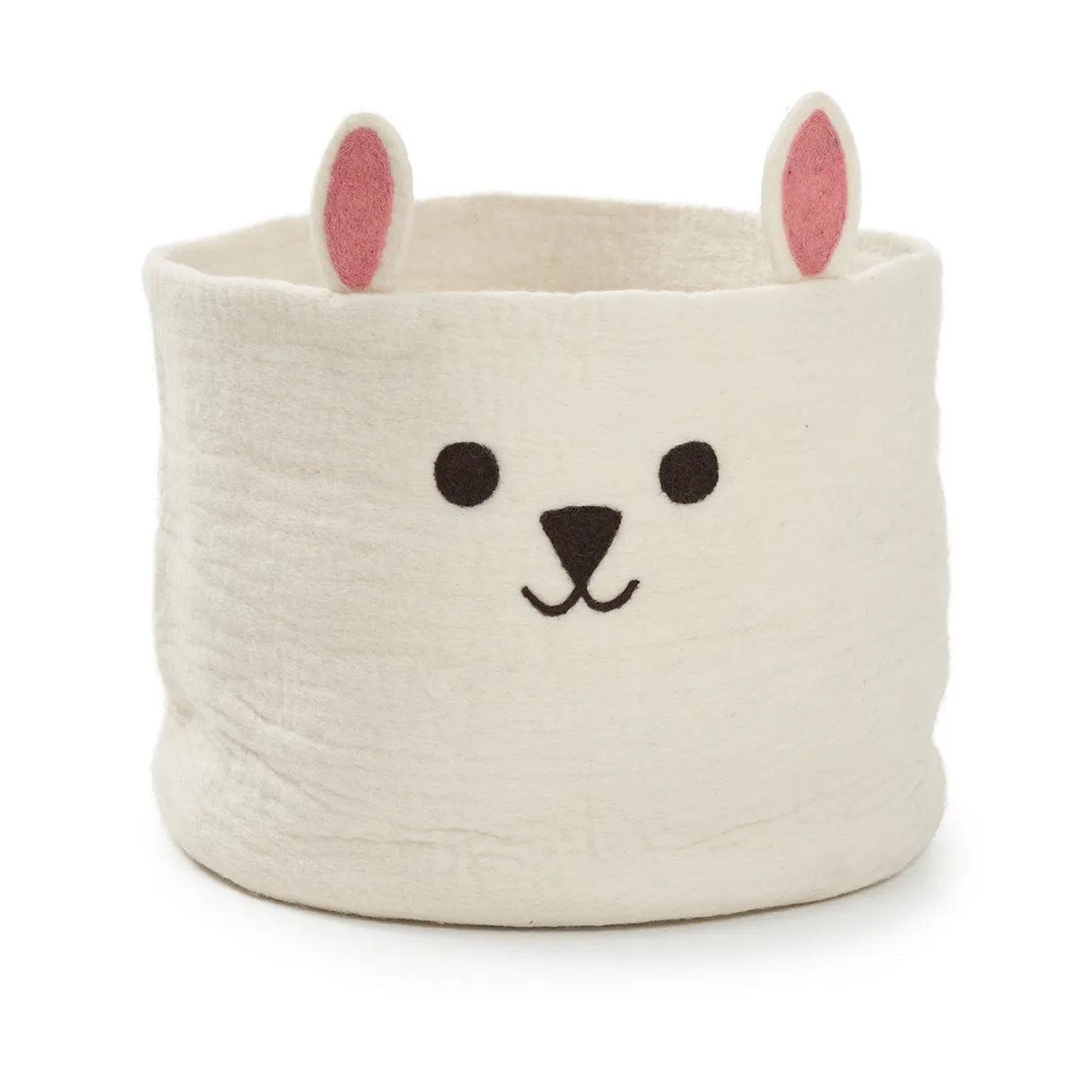 Rabbit basket Ø40 cm, White Klippan Yllefabrik