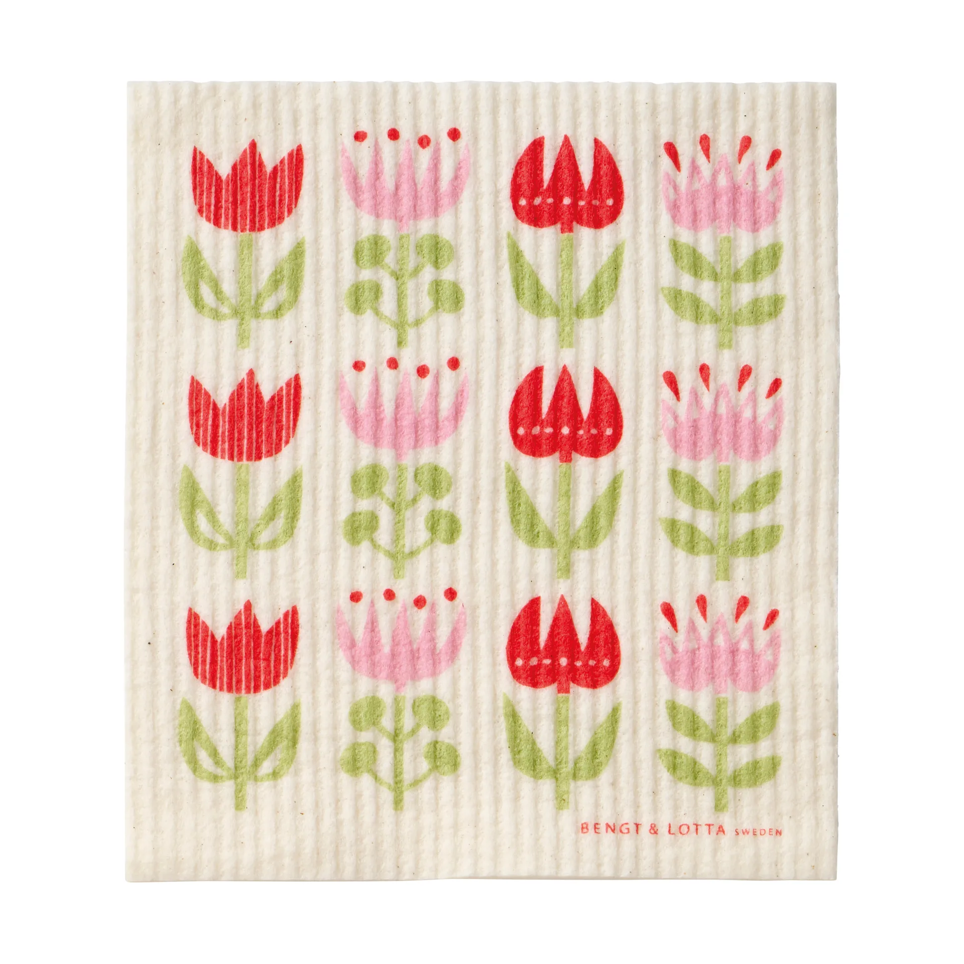Tulip dishcloth 17x20 cm, Multi Klippan Yllefabrik