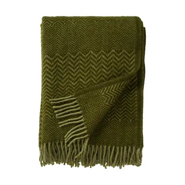 Zigzag wool throw 130x200 cm - Basil - Klippan Yllefabrik