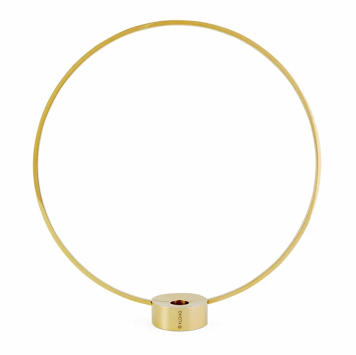 Gloria candle holder, small - brass - KLONG