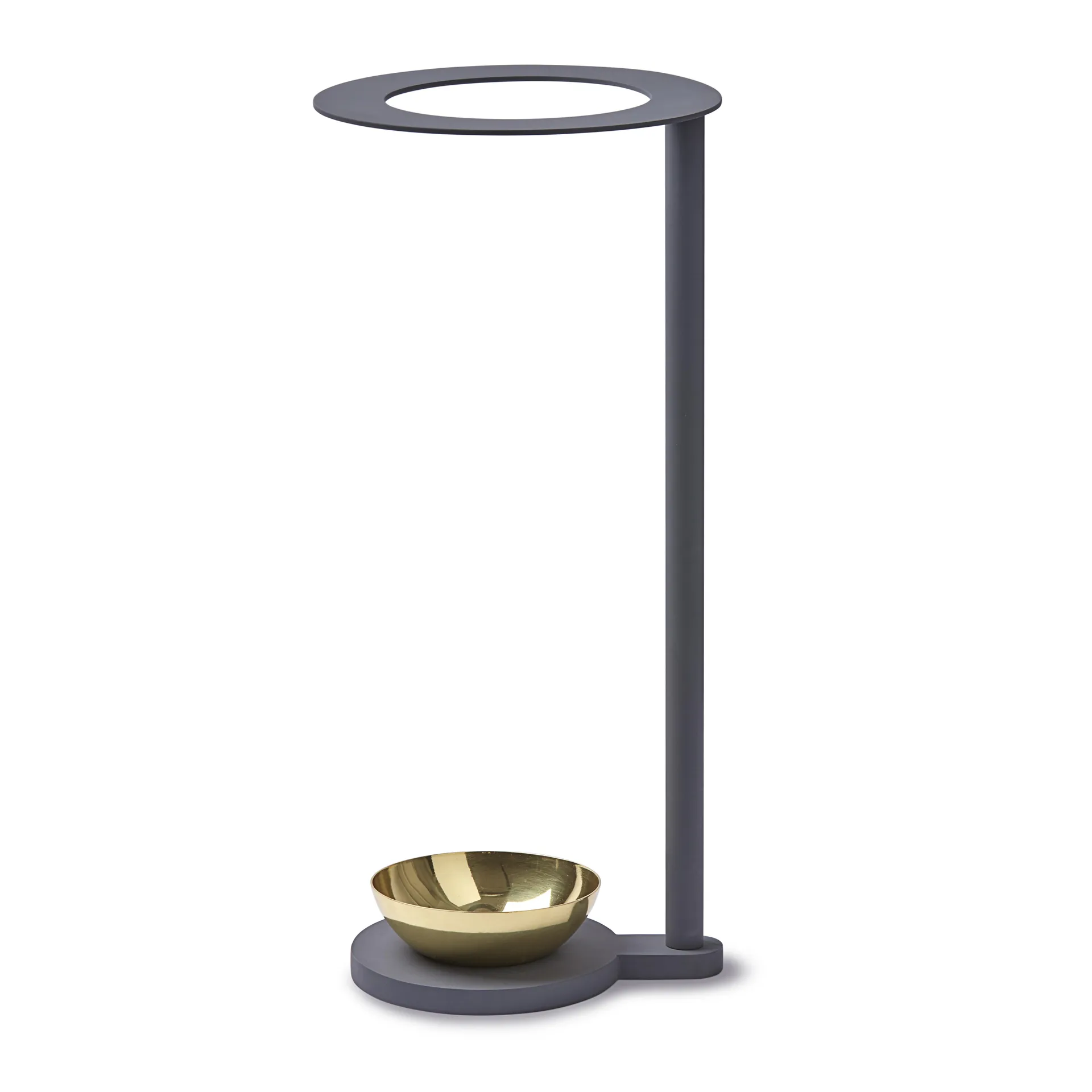 Monokel umbrella stand, grey - brass KLONG