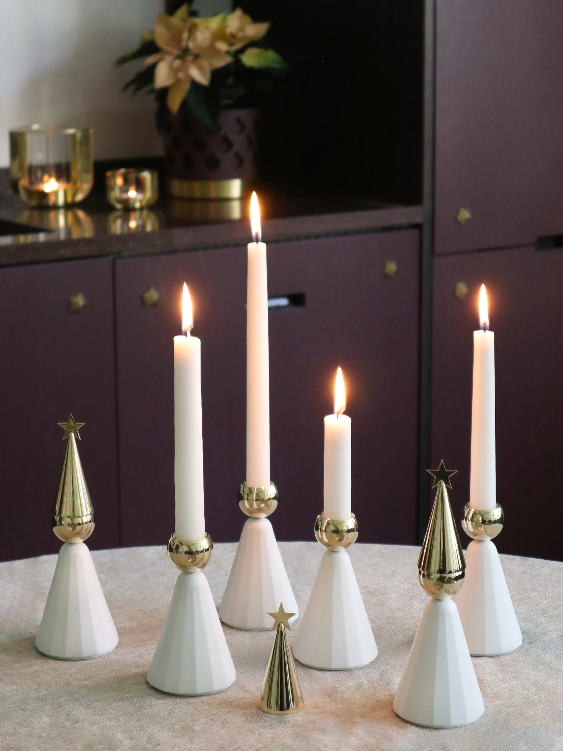 Star snuffer candle extinguisher, Brass KLONG
