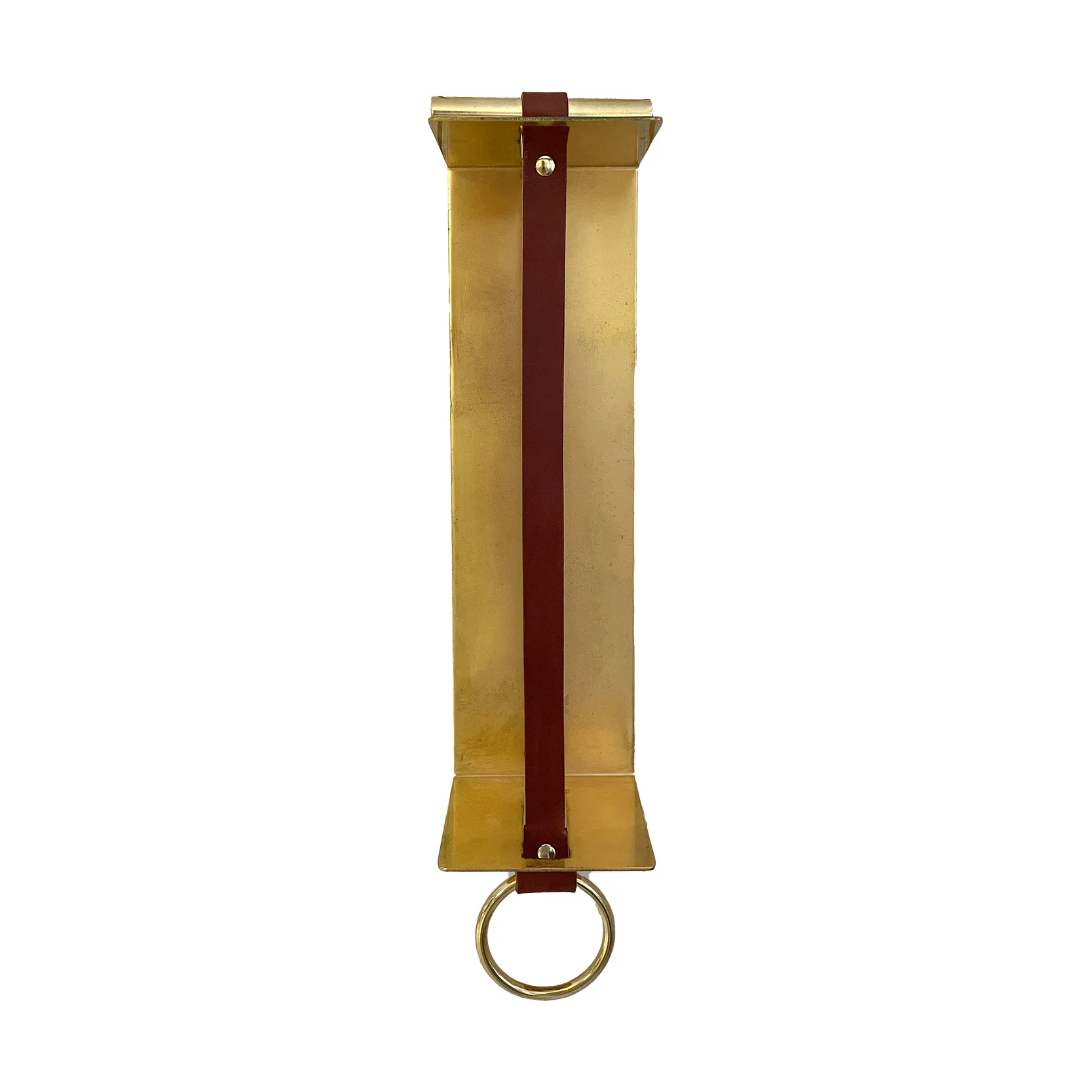 Strapp shelf 10x33 cm, Brass KLONG