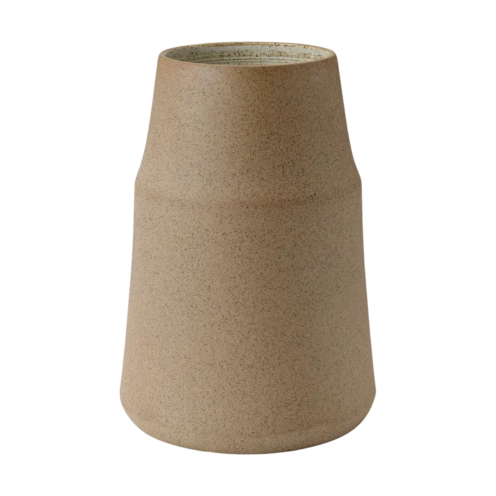 Clay vase 18 cm - Warm sand - Knabstrup Keramik