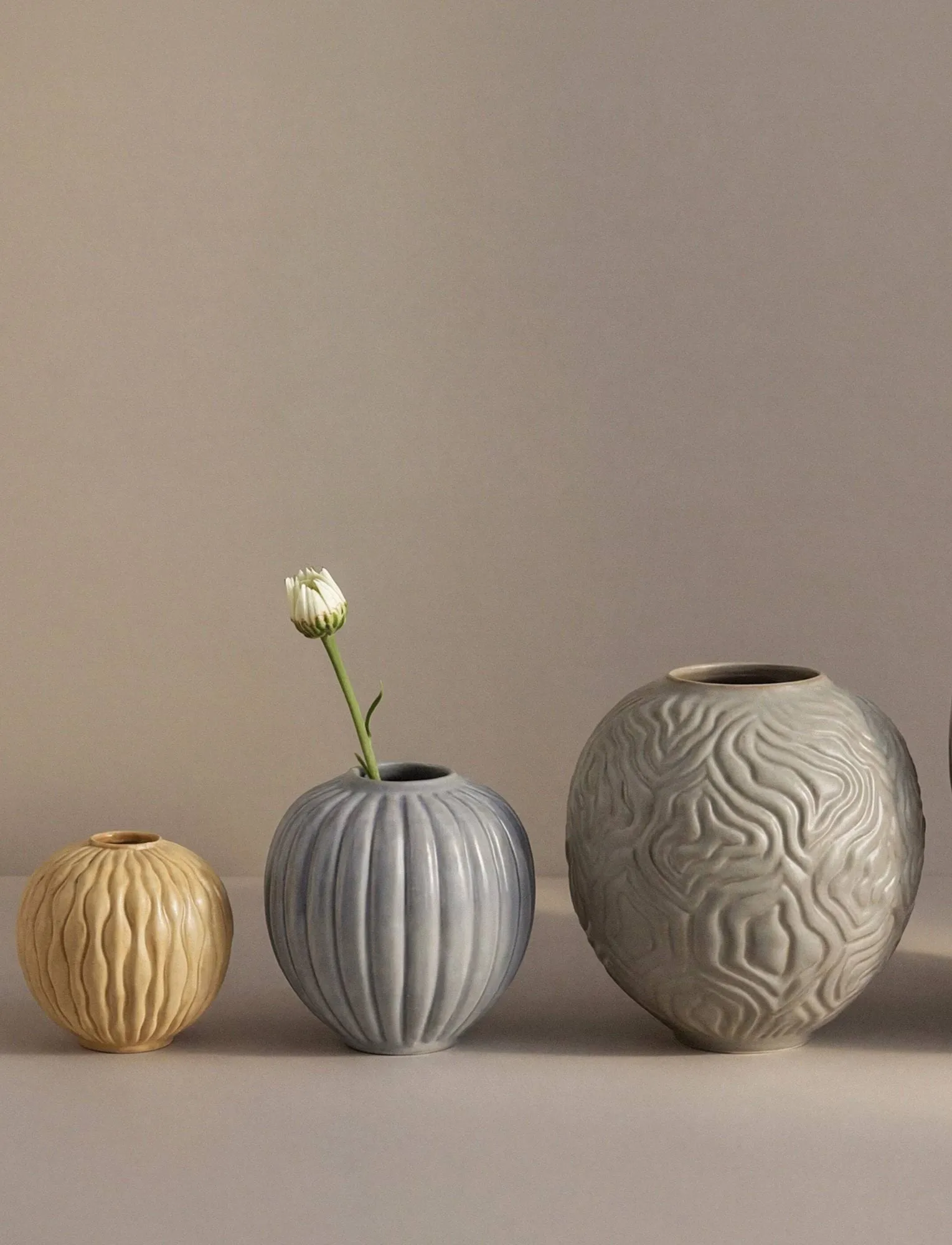 Solum vase, Mist, 11 cm Knabstrup Keramik