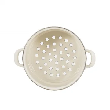 Kockums colander with steam cooking function - Cream Lux (beige) - Kockums Jernverk