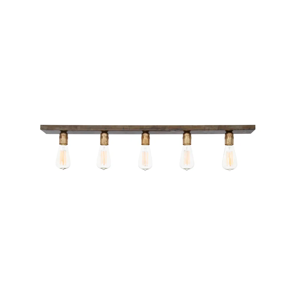 Raad ceiling lamp, Brass/iron oxide Konsthantverk