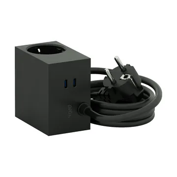 Cuboid+ outlet USB-C 30W 2 m - Black - Kord
