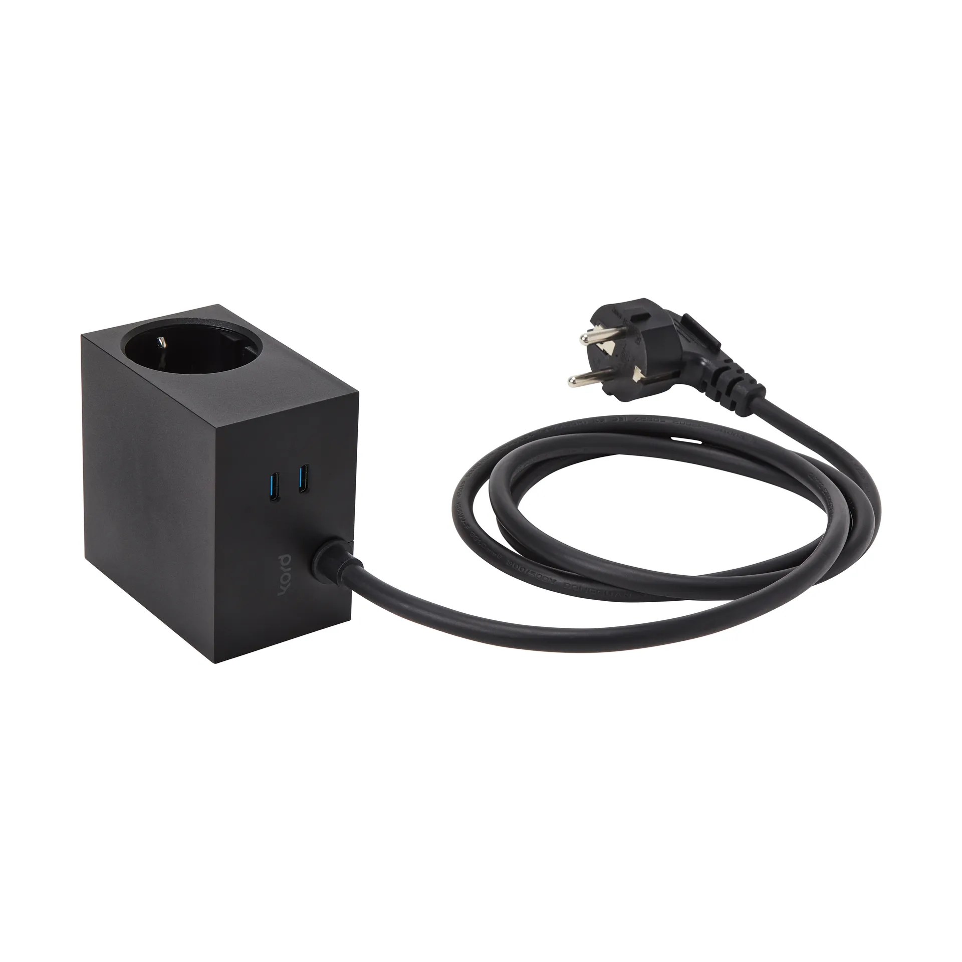 Cuboid+ outlet USB-C 30W 2 m, Black Kord