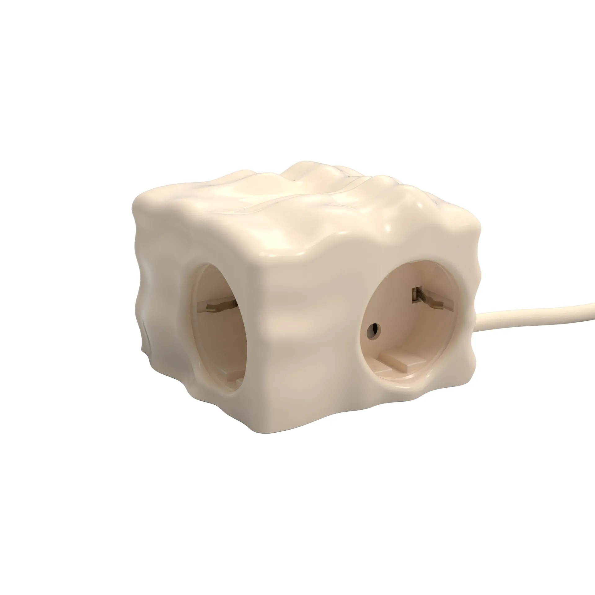 Cumulus+ case-shell for Cuboid+ power strip, Beige Kord