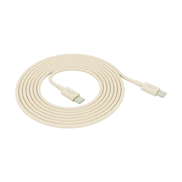 Kord USB-C to USB-C charging cable 1,8 m - Pearled Ivory - Kord
