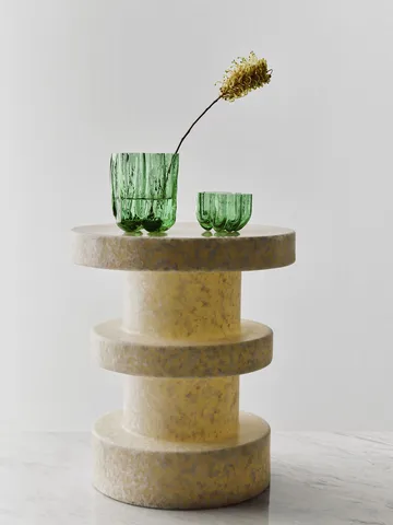 Crackle candle holder 5,8 cm - Dark green - Kosta Boda