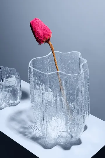 Crackle vase 37 cm - Clear - Kosta Boda