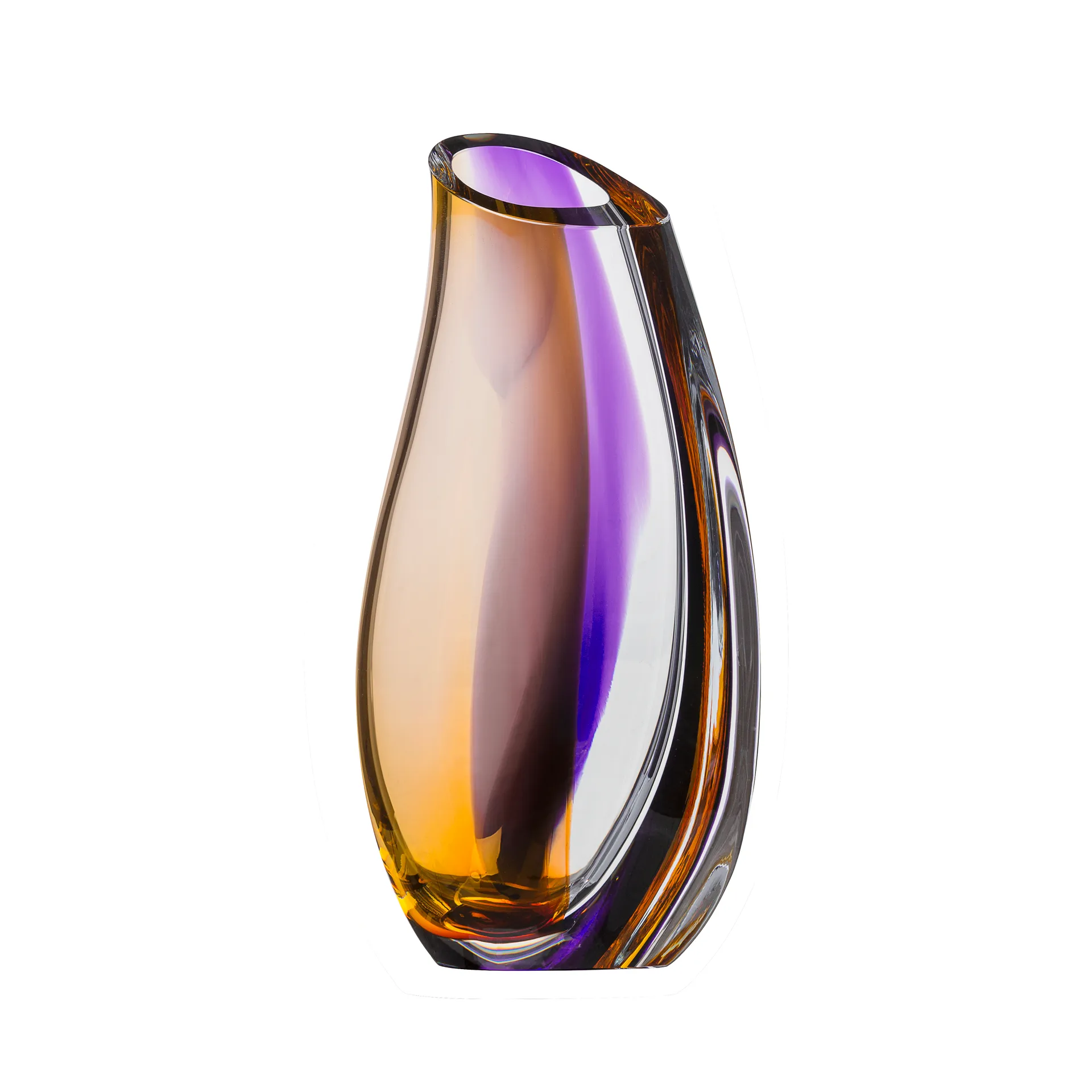 Orchid vase 280 mm, Purple-bärnsten Kosta Boda