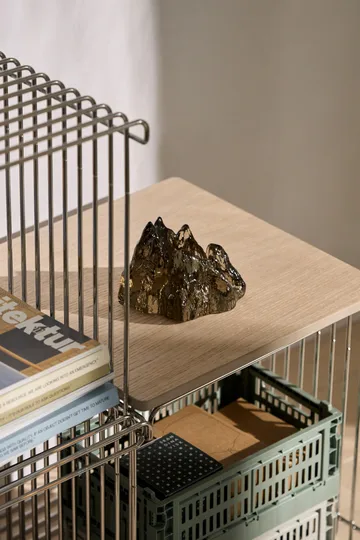 The Rock tealight holder 91 mm - Taupe - Kosta Boda