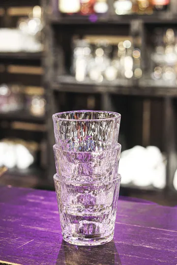 Club No. 22 tumbler glass plastic 25 cl 2-pack - Crystal clear - Koziol