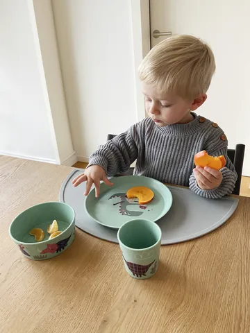 Connect children's dinnerware 3 pieces - Dinosaur - Koziol