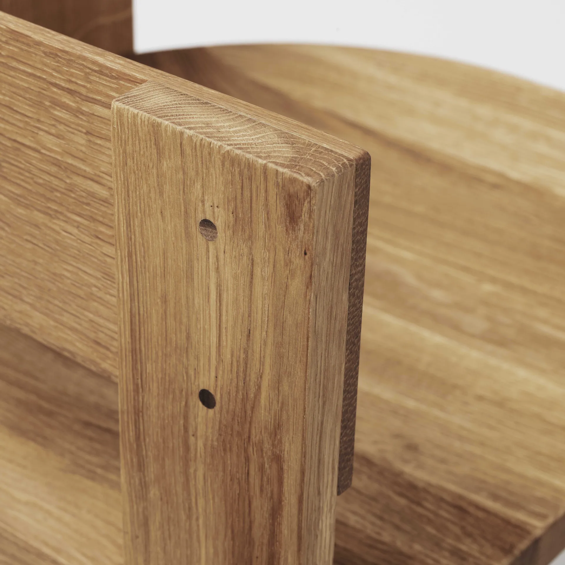 Collector chair, Warm lacquered oak-walnut Kristina Dam Studio