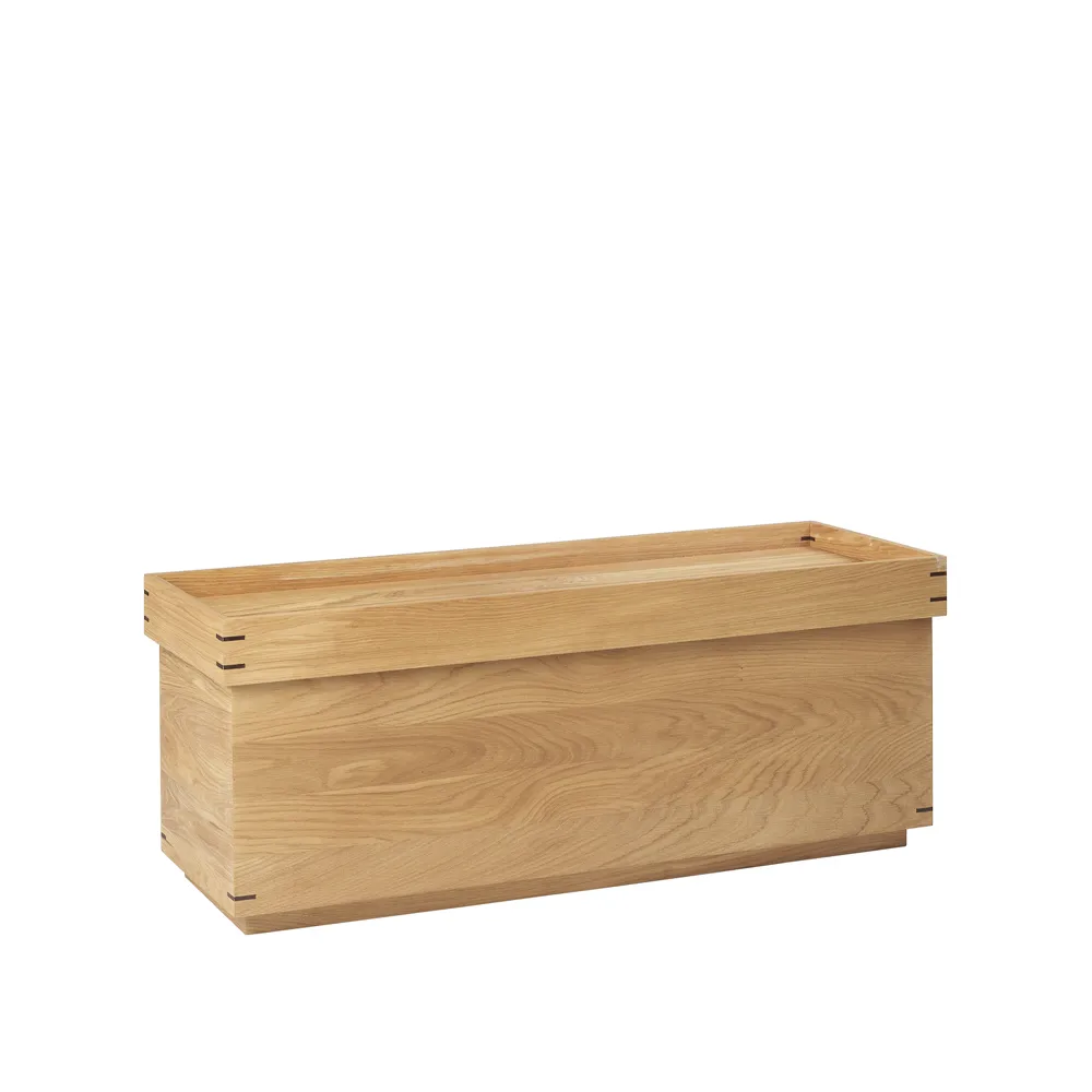 Japanese tray table 35x95 cm, Dark oak, medium Kristina Dam Studio