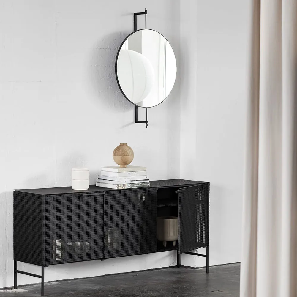 Rotating mirror, Beige Kristina Dam Studio