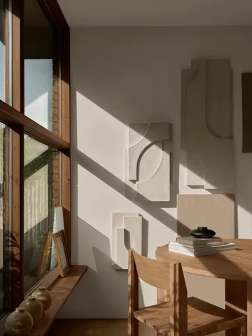 Serif Relief wall decoration S - Off white - Kristina Dam Studio