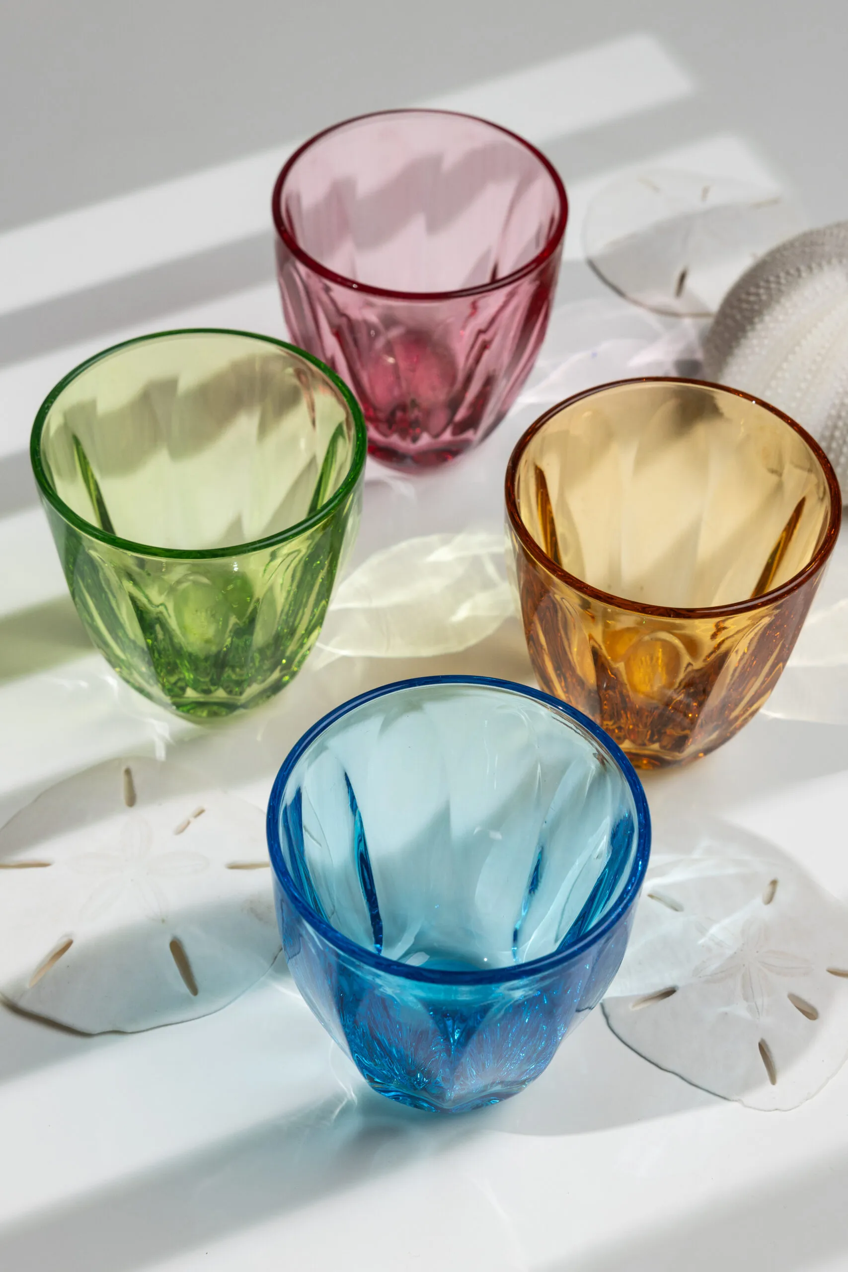 Lily water glass various colours, 4-piece La Rochère
