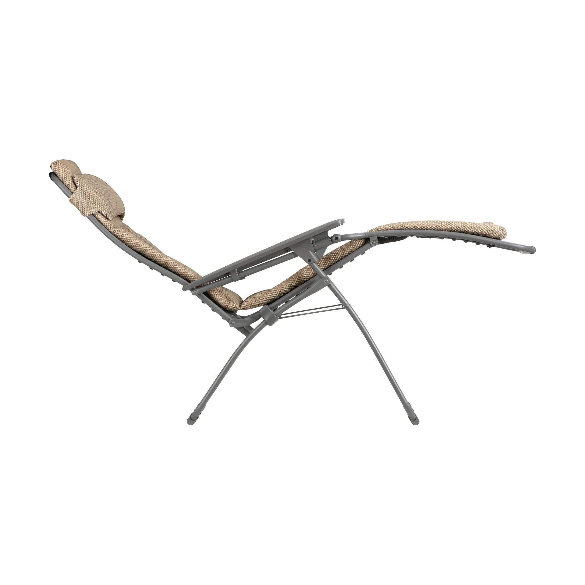 Relax 803 sun lounger, Dark grey-moka Lafuma