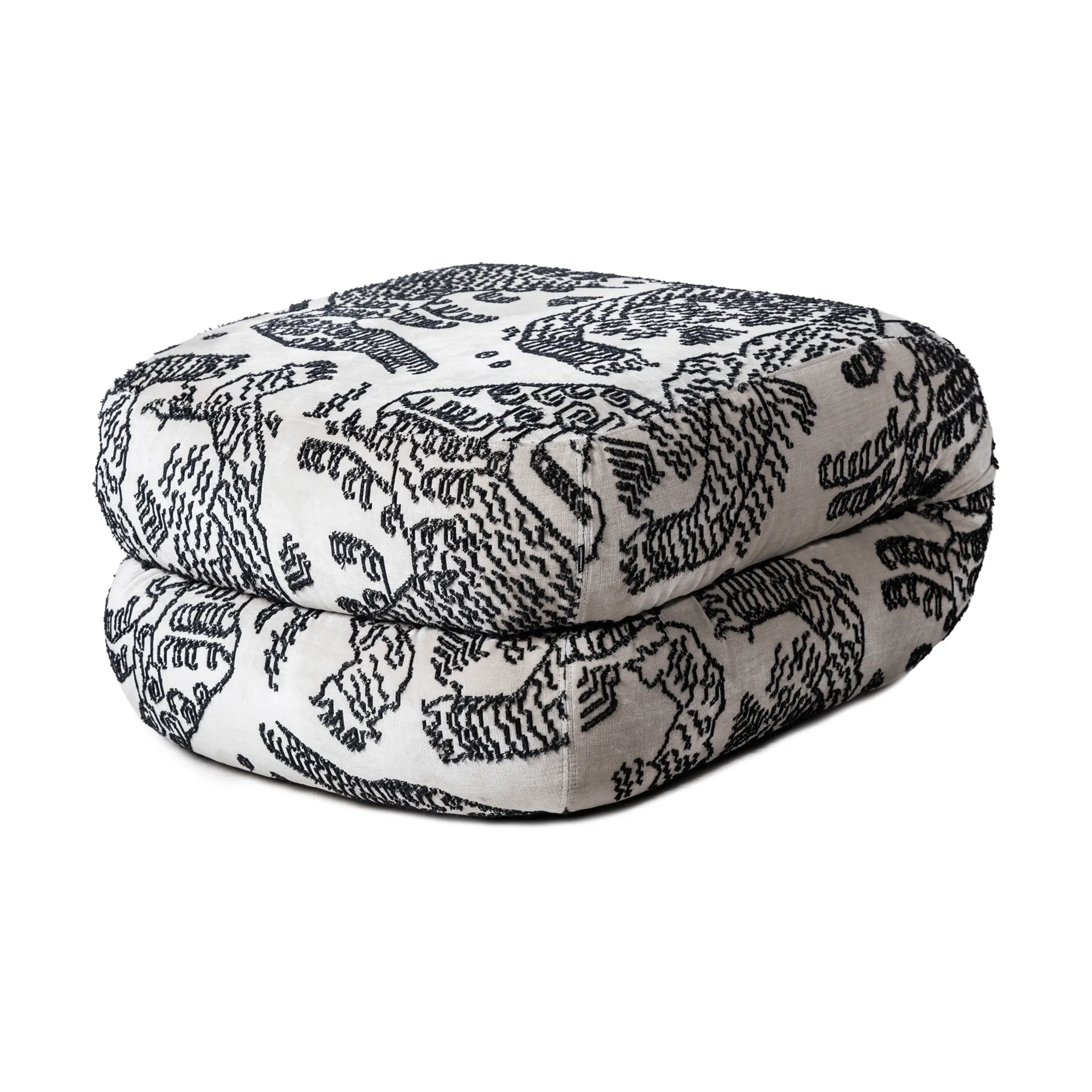 Bau footstool, Tiger mountain 001, straight Lammhults