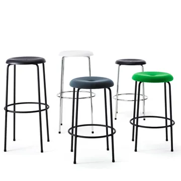 Stool barstool - Black-black, 78 cm - Lammhults