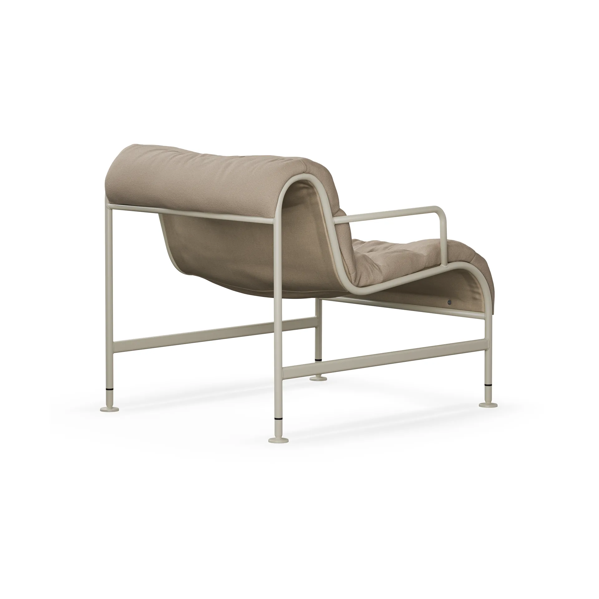 Sunny armchair with armrests, Banrum Hemp-beige frame Lammhults