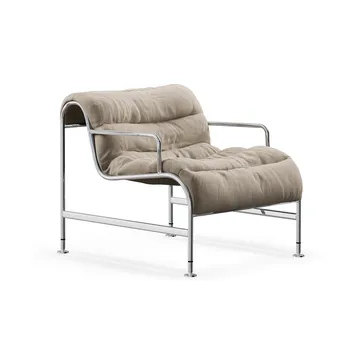Sunny armchair with armrests - Mauro Putty–chrome frame - Lammhults