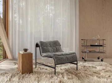 Sunny armchair - Zero Black–matte black frame - Lammhults