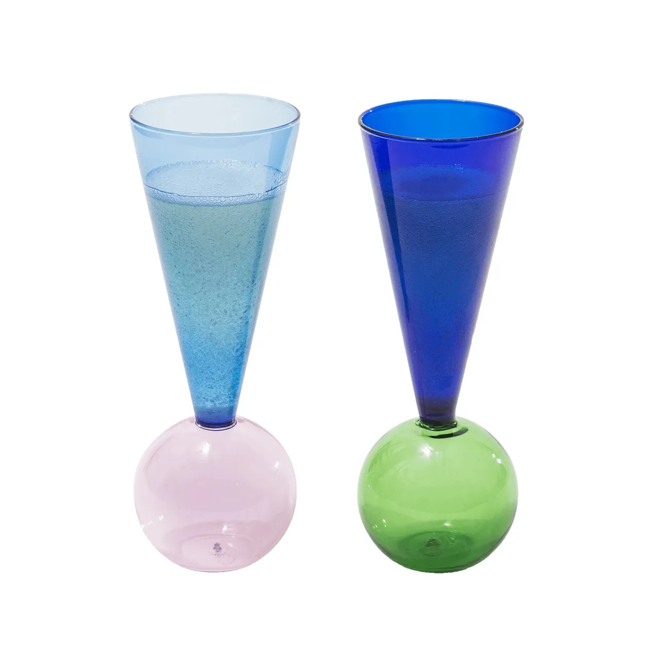 Bubbles celebration Le Duo champagne glasses, 3 pieces L'Atelier du Vin
