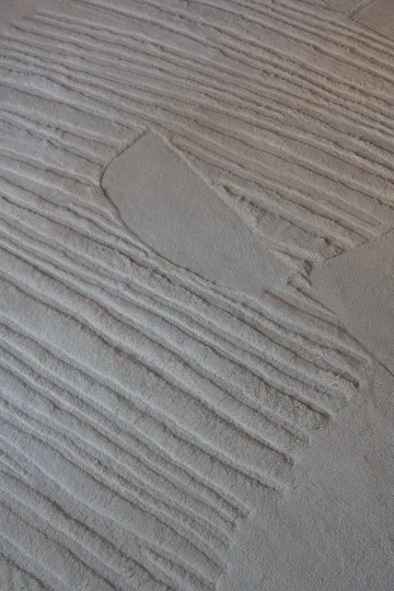 Artisan Guild wool carpet - Bone white 250x350 cm - Layered